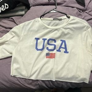 USA crop top